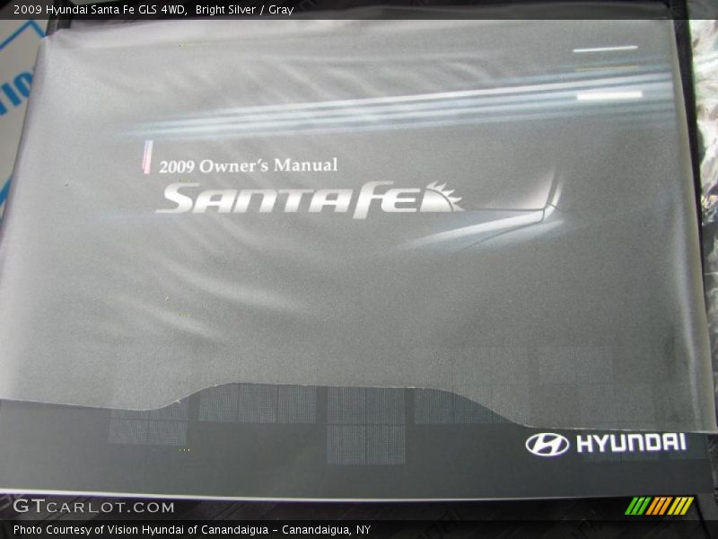 Bright Silver / Gray 2009 Hyundai Santa Fe GLS 4WD