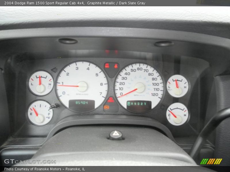 Graphite Metallic / Dark Slate Gray 2004 Dodge Ram 1500 Sport Regular Cab 4x4