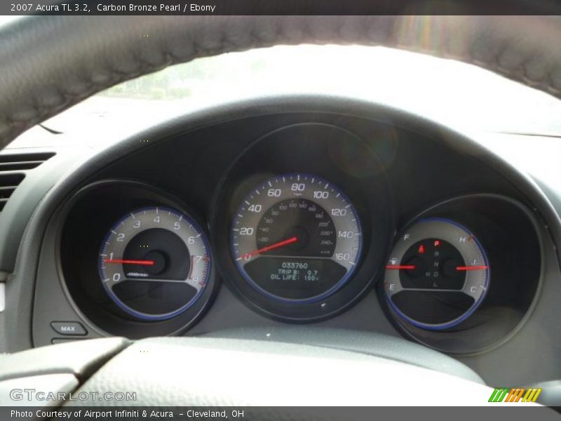 Carbon Bronze Pearl / Ebony 2007 Acura TL 3.2