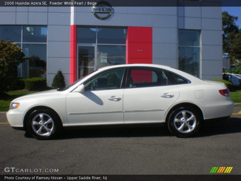 Powder White Pearl / Beige 2006 Hyundai Azera SE