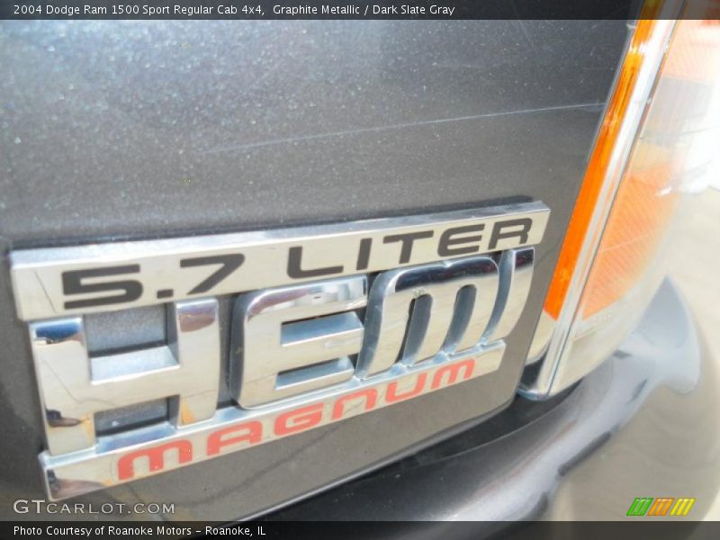 Graphite Metallic / Dark Slate Gray 2004 Dodge Ram 1500 Sport Regular Cab 4x4