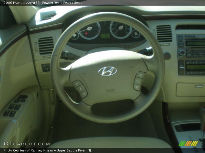 Powder White Pearl / Beige 2006 Hyundai Azera SE