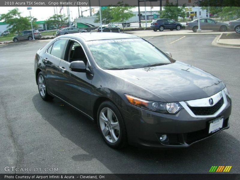 Grigio Metallic / Ebony 2010 Acura TSX Sedan