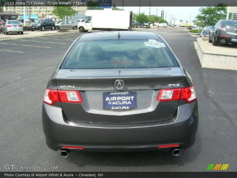 Grigio Metallic / Ebony 2010 Acura TSX Sedan