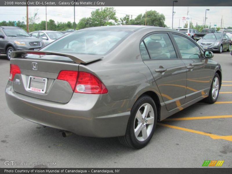 Galaxy Gray Metallic / Gray 2008 Honda Civic EX-L Sedan