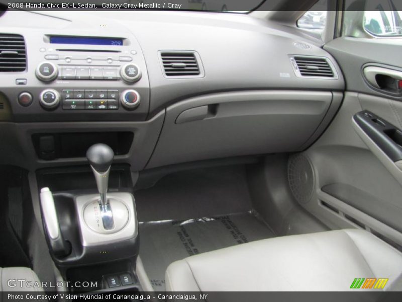 Galaxy Gray Metallic / Gray 2008 Honda Civic EX-L Sedan