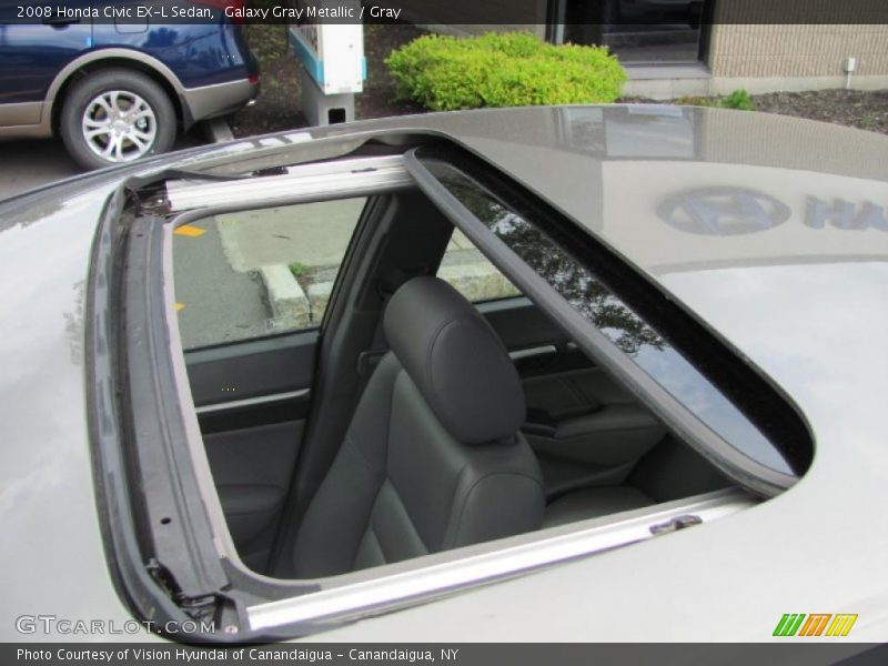 Galaxy Gray Metallic / Gray 2008 Honda Civic EX-L Sedan