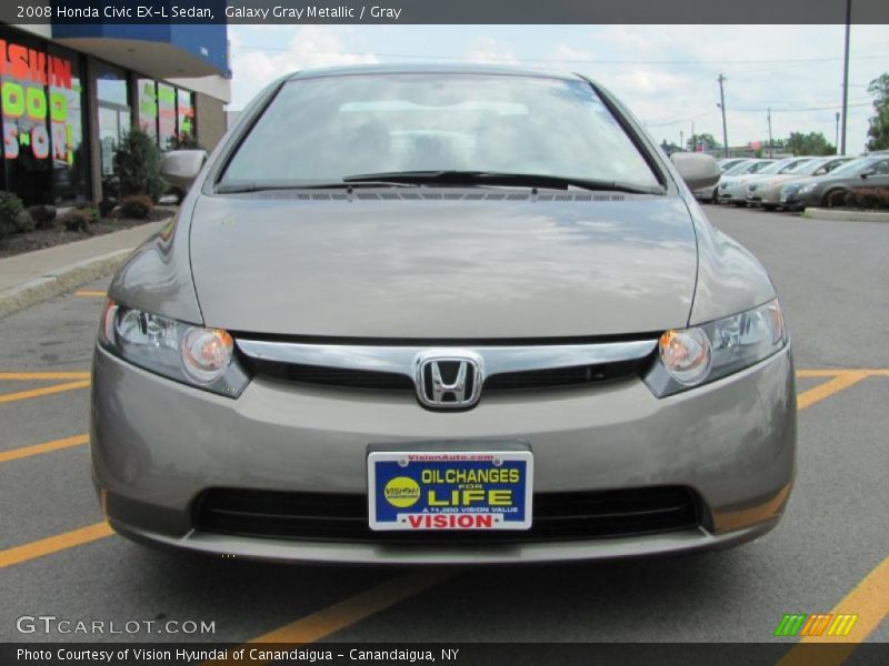 Galaxy Gray Metallic / Gray 2008 Honda Civic EX-L Sedan