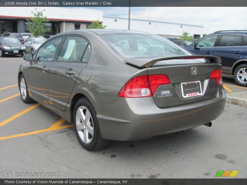 Galaxy Gray Metallic / Gray 2008 Honda Civic EX-L Sedan