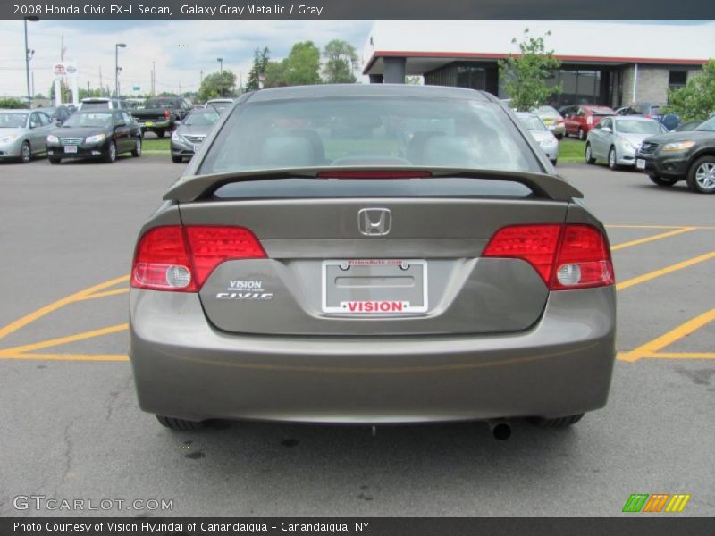 Galaxy Gray Metallic / Gray 2008 Honda Civic EX-L Sedan