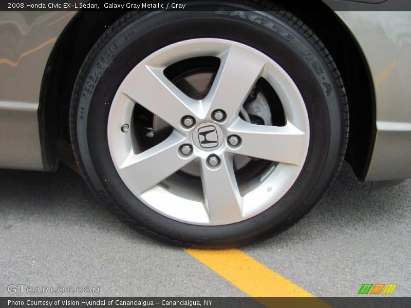 Galaxy Gray Metallic / Gray 2008 Honda Civic EX-L Sedan