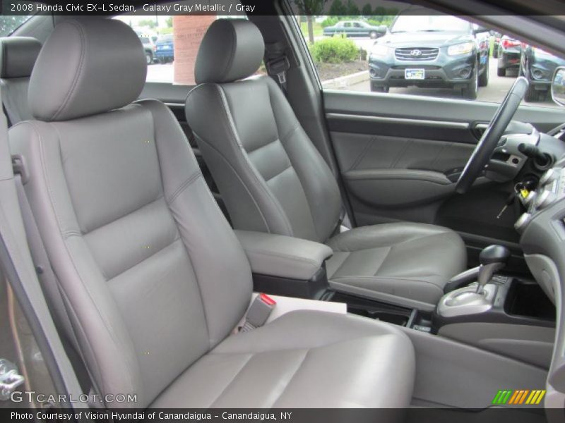 Galaxy Gray Metallic / Gray 2008 Honda Civic EX-L Sedan