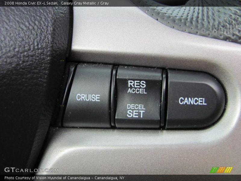 Galaxy Gray Metallic / Gray 2008 Honda Civic EX-L Sedan