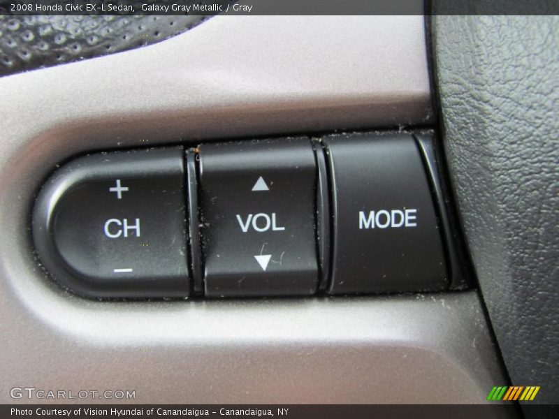 Galaxy Gray Metallic / Gray 2008 Honda Civic EX-L Sedan