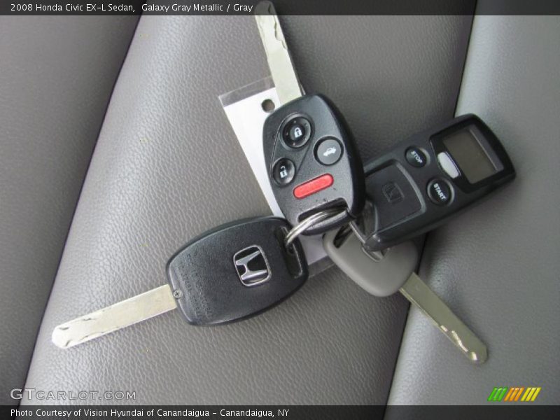 Galaxy Gray Metallic / Gray 2008 Honda Civic EX-L Sedan