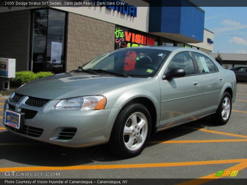 Satin Jade Pearl / Dark Slate Gray 2005 Dodge Stratus SXT Sedan