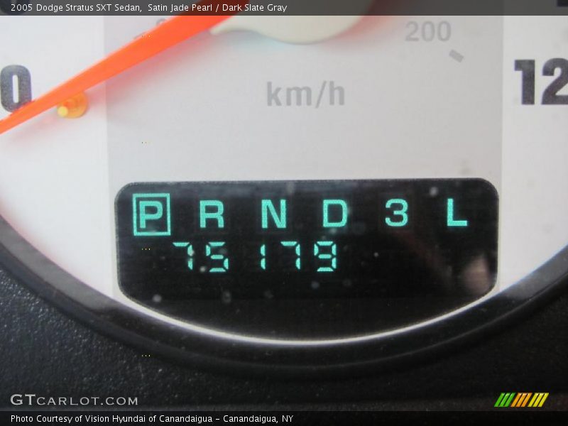 Satin Jade Pearl / Dark Slate Gray 2005 Dodge Stratus SXT Sedan