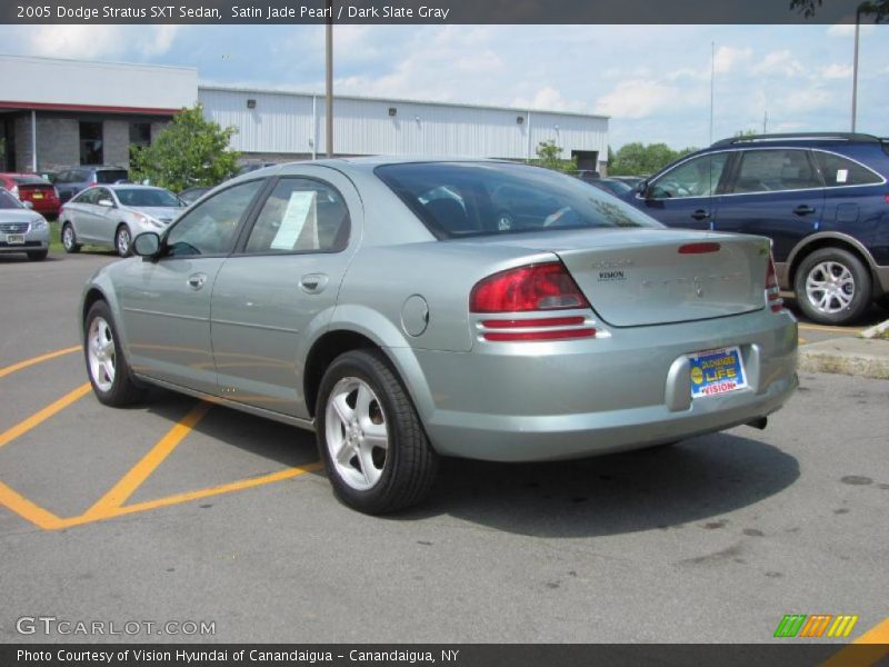 Satin Jade Pearl / Dark Slate Gray 2005 Dodge Stratus SXT Sedan