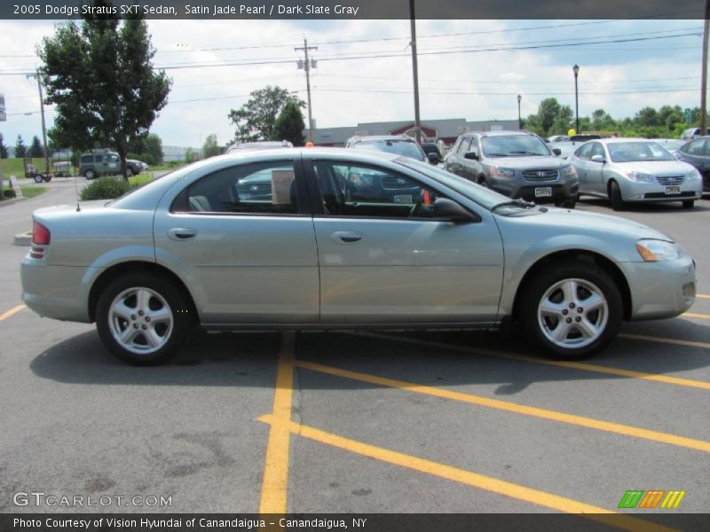 Satin Jade Pearl / Dark Slate Gray 2005 Dodge Stratus SXT Sedan
