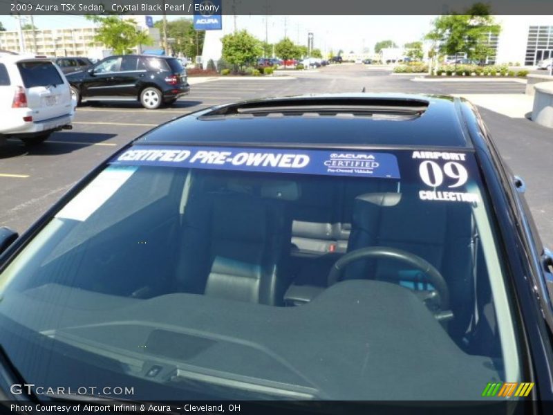 Crystal Black Pearl / Ebony 2009 Acura TSX Sedan