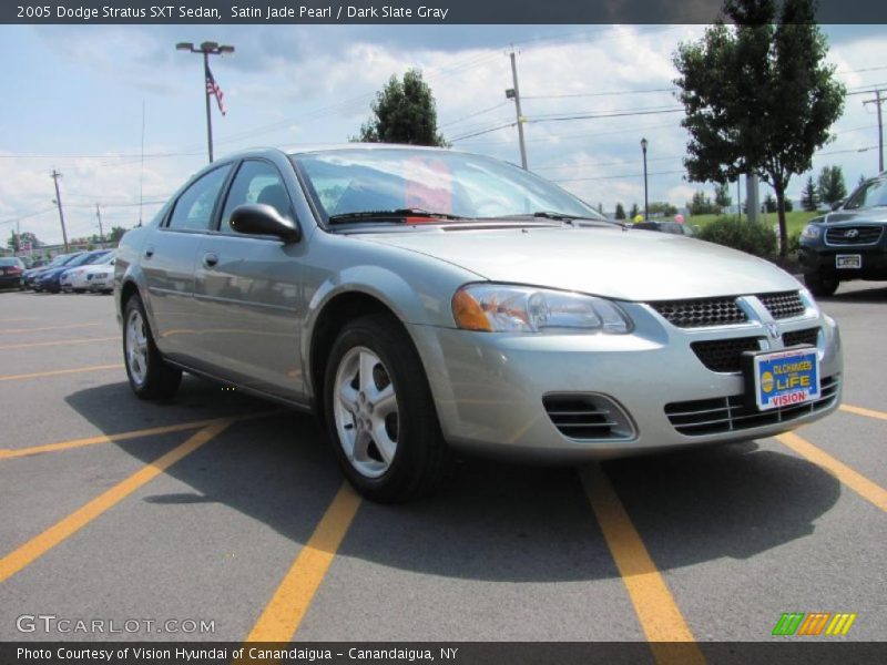 Satin Jade Pearl / Dark Slate Gray 2005 Dodge Stratus SXT Sedan