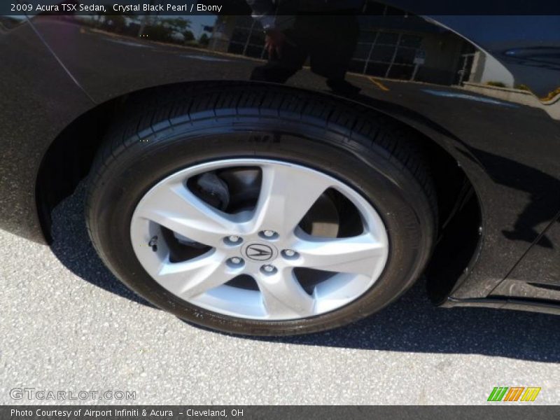 Crystal Black Pearl / Ebony 2009 Acura TSX Sedan