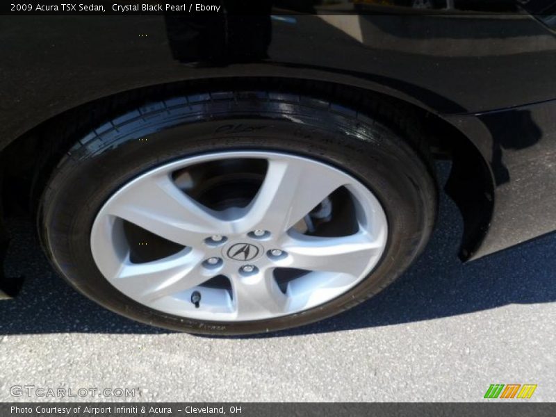 Crystal Black Pearl / Ebony 2009 Acura TSX Sedan