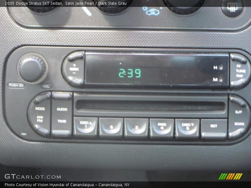 Satin Jade Pearl / Dark Slate Gray 2005 Dodge Stratus SXT Sedan