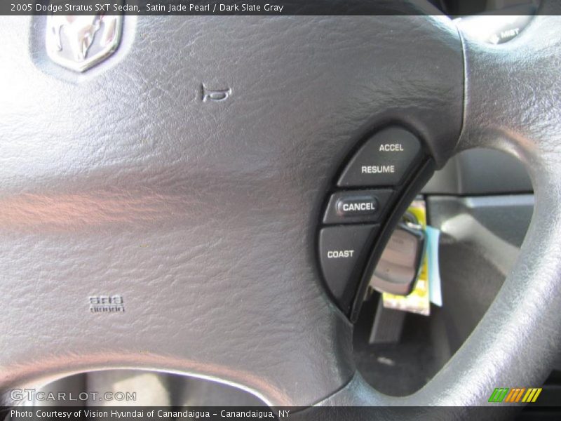 Satin Jade Pearl / Dark Slate Gray 2005 Dodge Stratus SXT Sedan