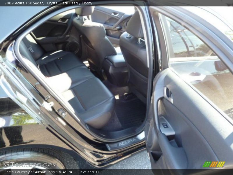 Crystal Black Pearl / Ebony 2009 Acura TSX Sedan