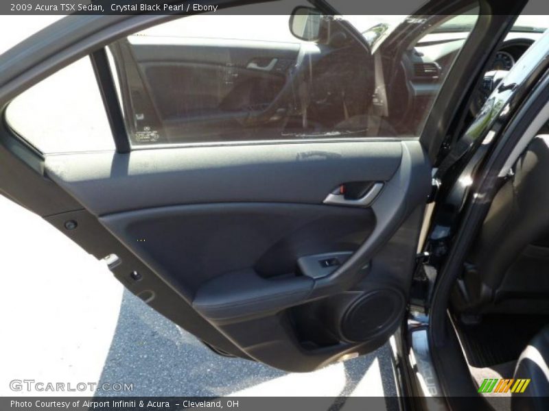 Crystal Black Pearl / Ebony 2009 Acura TSX Sedan