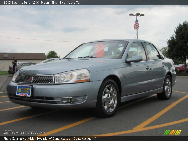 Silver Blue / Light Tan 2003 Saturn L Series L200 Sedan