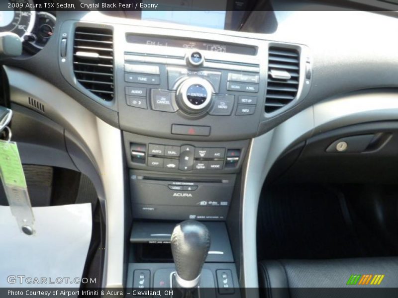 Crystal Black Pearl / Ebony 2009 Acura TSX Sedan