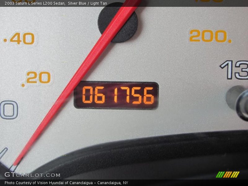 Silver Blue / Light Tan 2003 Saturn L Series L200 Sedan