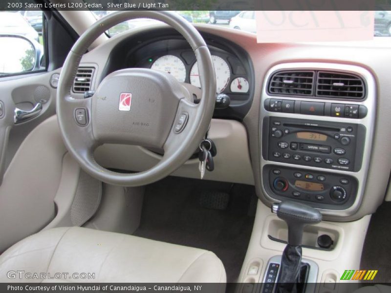 Silver Blue / Light Tan 2003 Saturn L Series L200 Sedan