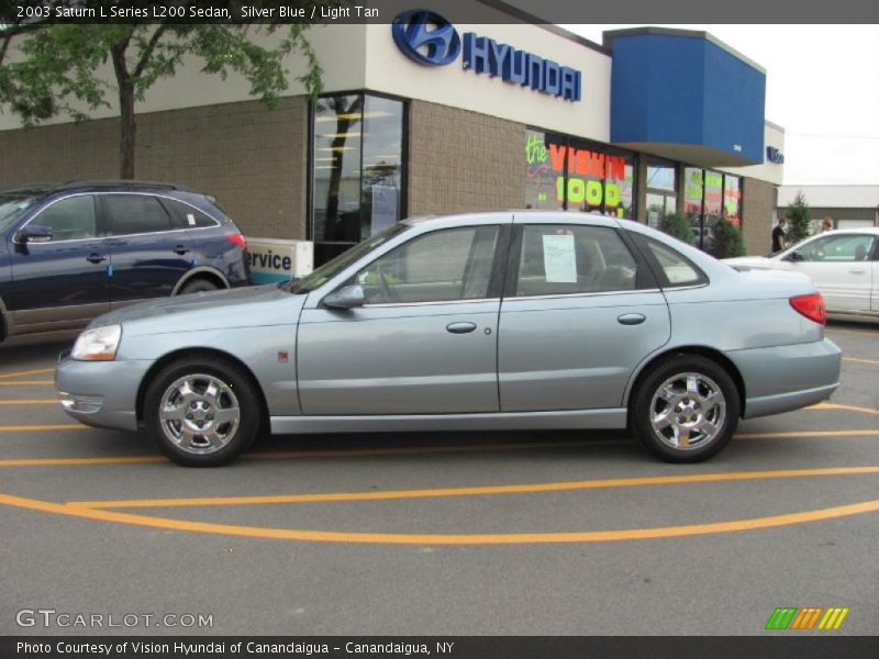 Silver Blue / Light Tan 2003 Saturn L Series L200 Sedan