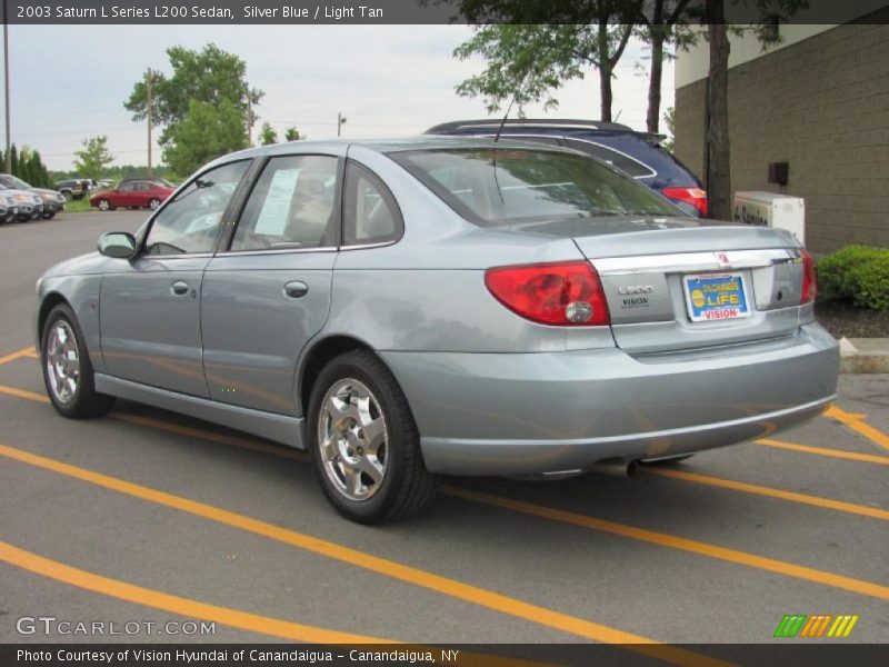 Silver Blue / Light Tan 2003 Saturn L Series L200 Sedan