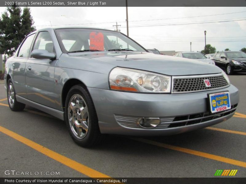 Silver Blue / Light Tan 2003 Saturn L Series L200 Sedan
