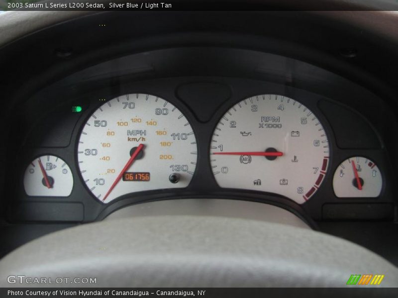 Silver Blue / Light Tan 2003 Saturn L Series L200 Sedan