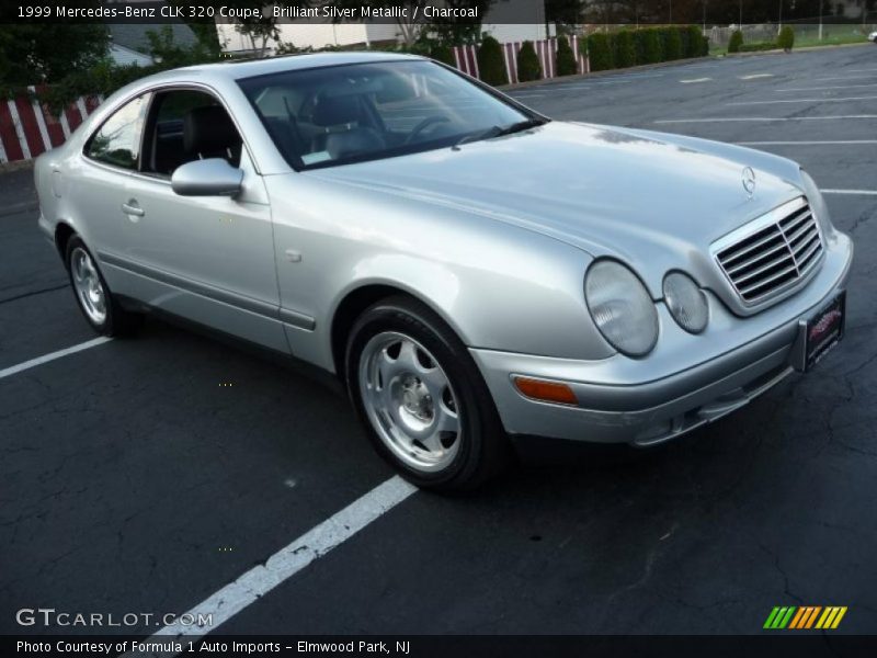 Brilliant Silver Metallic / Charcoal 1999 Mercedes-Benz CLK 320 Coupe