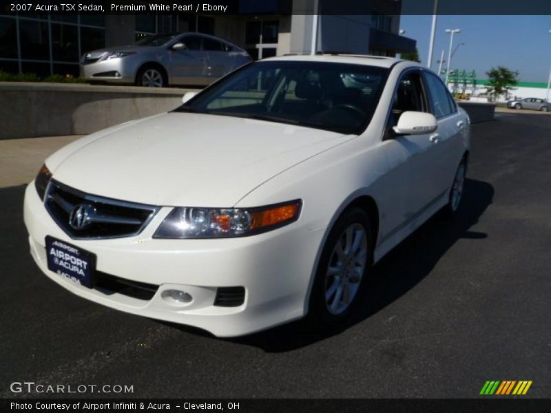 Premium White Pearl / Ebony 2007 Acura TSX Sedan