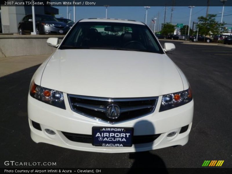 Premium White Pearl / Ebony 2007 Acura TSX Sedan