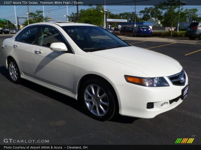Premium White Pearl / Ebony 2007 Acura TSX Sedan