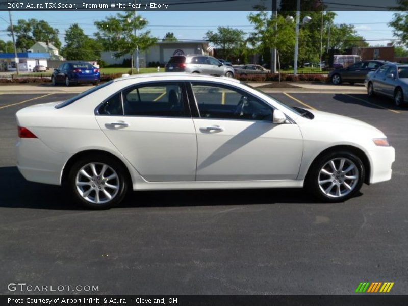 Premium White Pearl / Ebony 2007 Acura TSX Sedan