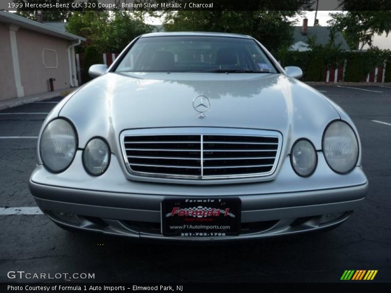 Brilliant Silver Metallic / Charcoal 1999 Mercedes-Benz CLK 320 Coupe