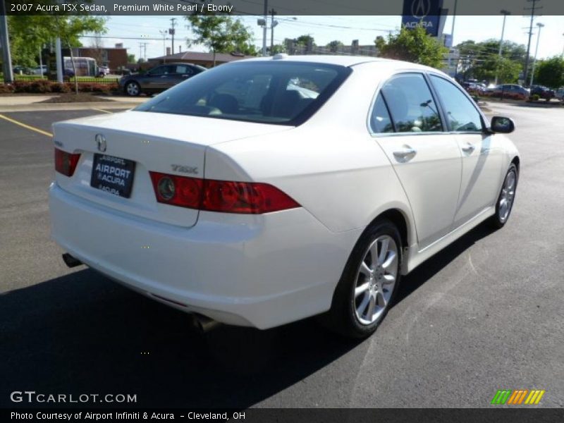 Premium White Pearl / Ebony 2007 Acura TSX Sedan