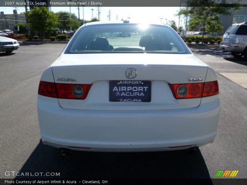 Premium White Pearl / Ebony 2007 Acura TSX Sedan