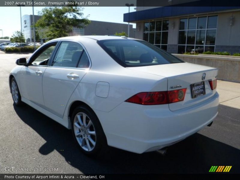 Premium White Pearl / Ebony 2007 Acura TSX Sedan