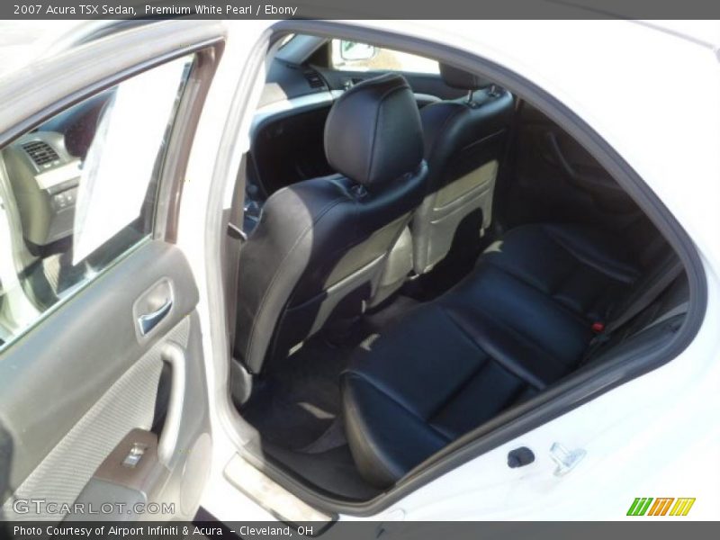 Premium White Pearl / Ebony 2007 Acura TSX Sedan