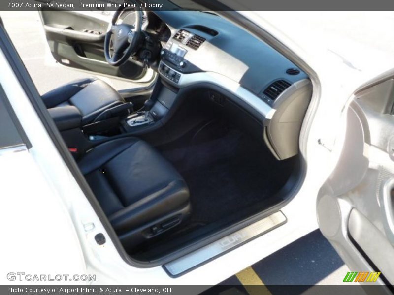 Premium White Pearl / Ebony 2007 Acura TSX Sedan
